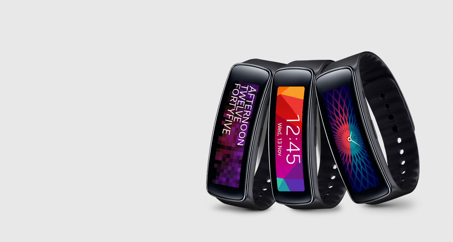 Samsung Gear fit smartwatch : fitness tracker