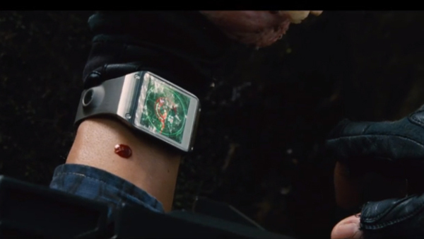 Samsung Galaxy-Gear-Smartatch in Jurassic World Movie